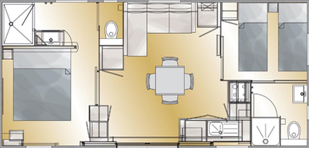 Chalet met 2 Slaapkamers