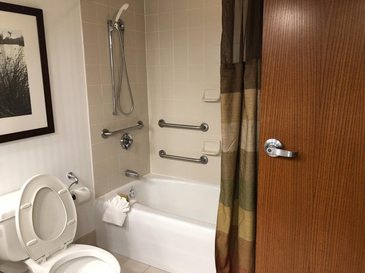 1 King Bed Deluxe Mobility or Hearing Accessible Room Tub w or Grab Bars No Smoking 1 King Bed