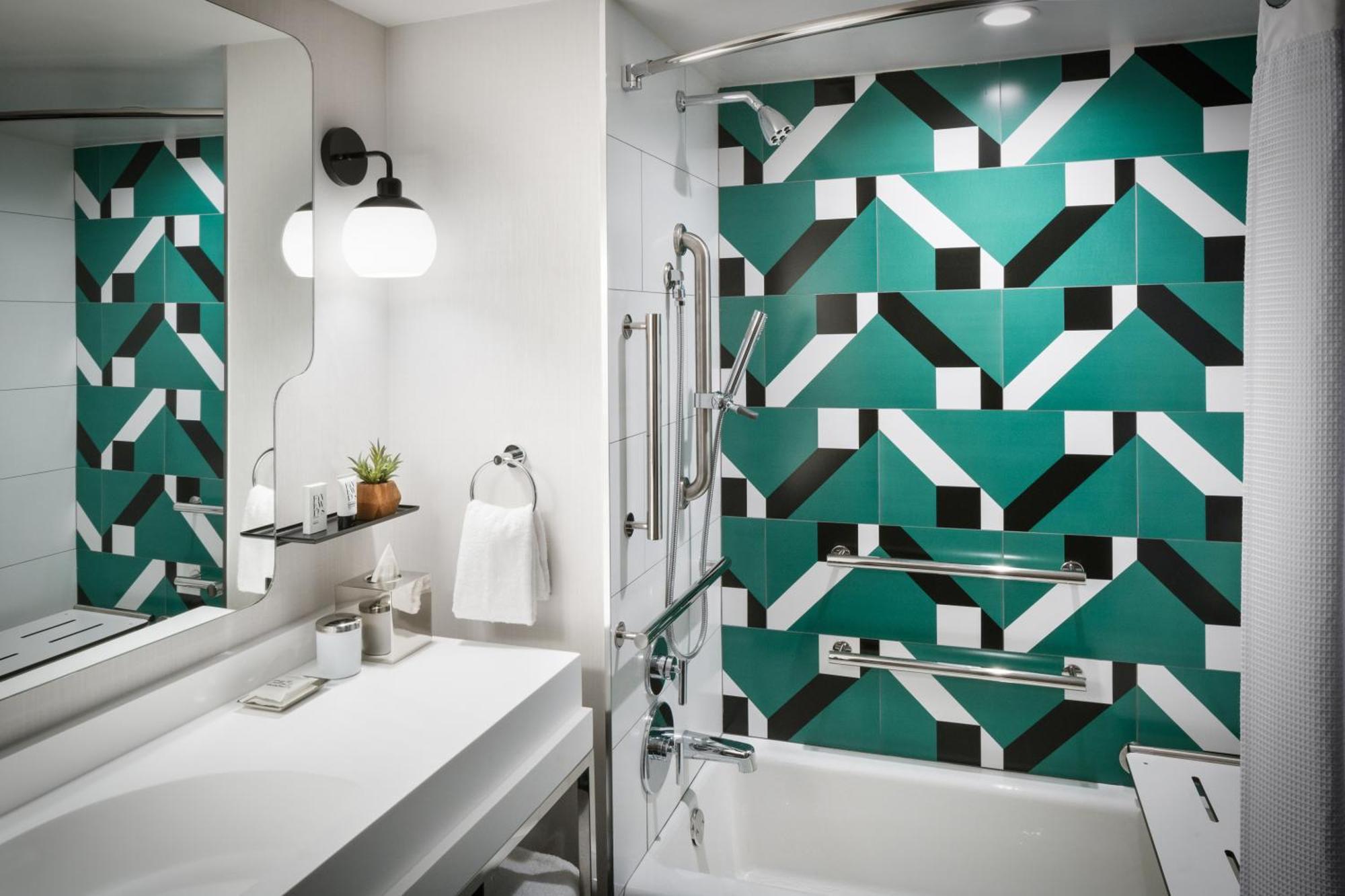 Two Queen Beds City View Accessible Tub