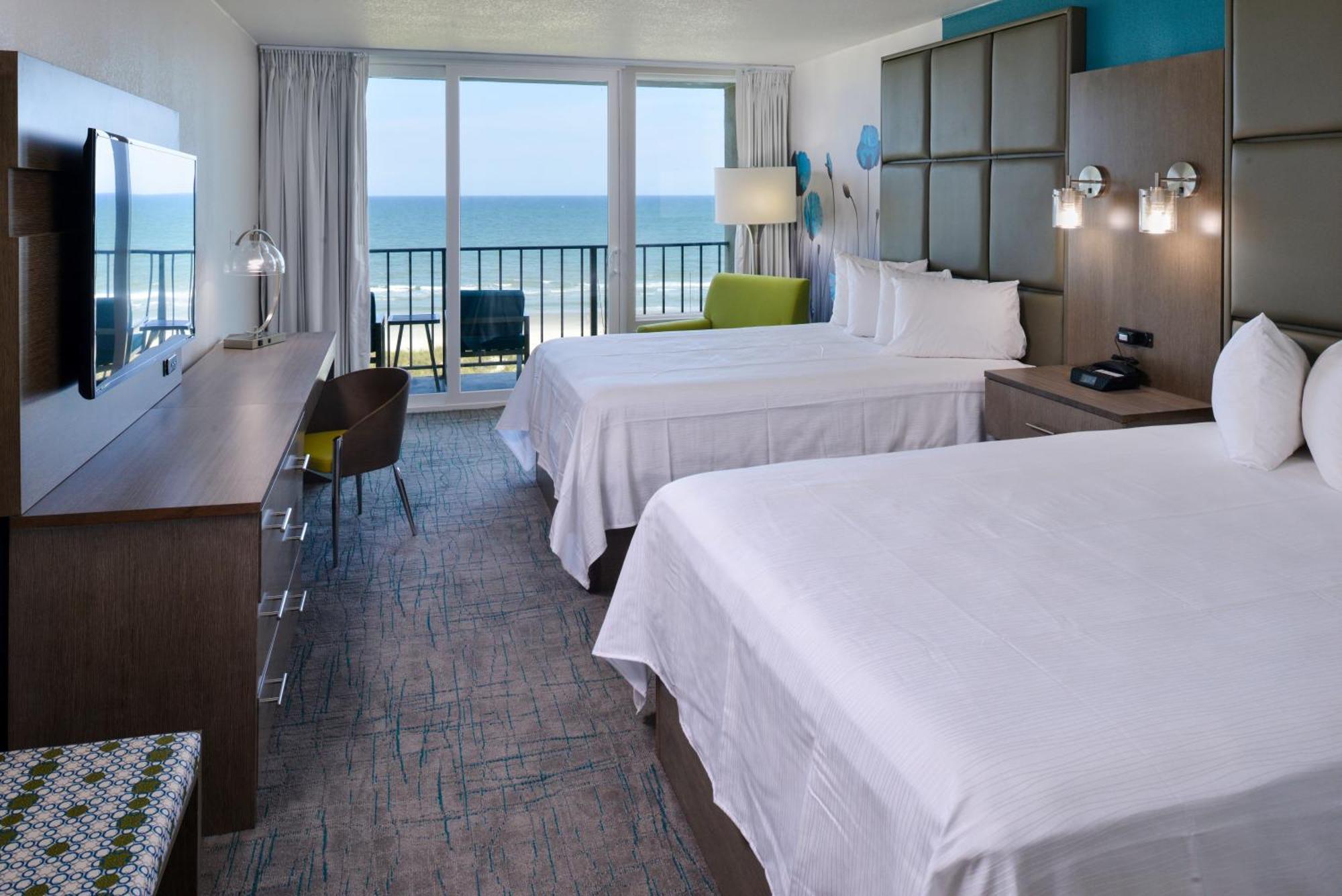 Oceanfront Two Queen Beds Efficiency