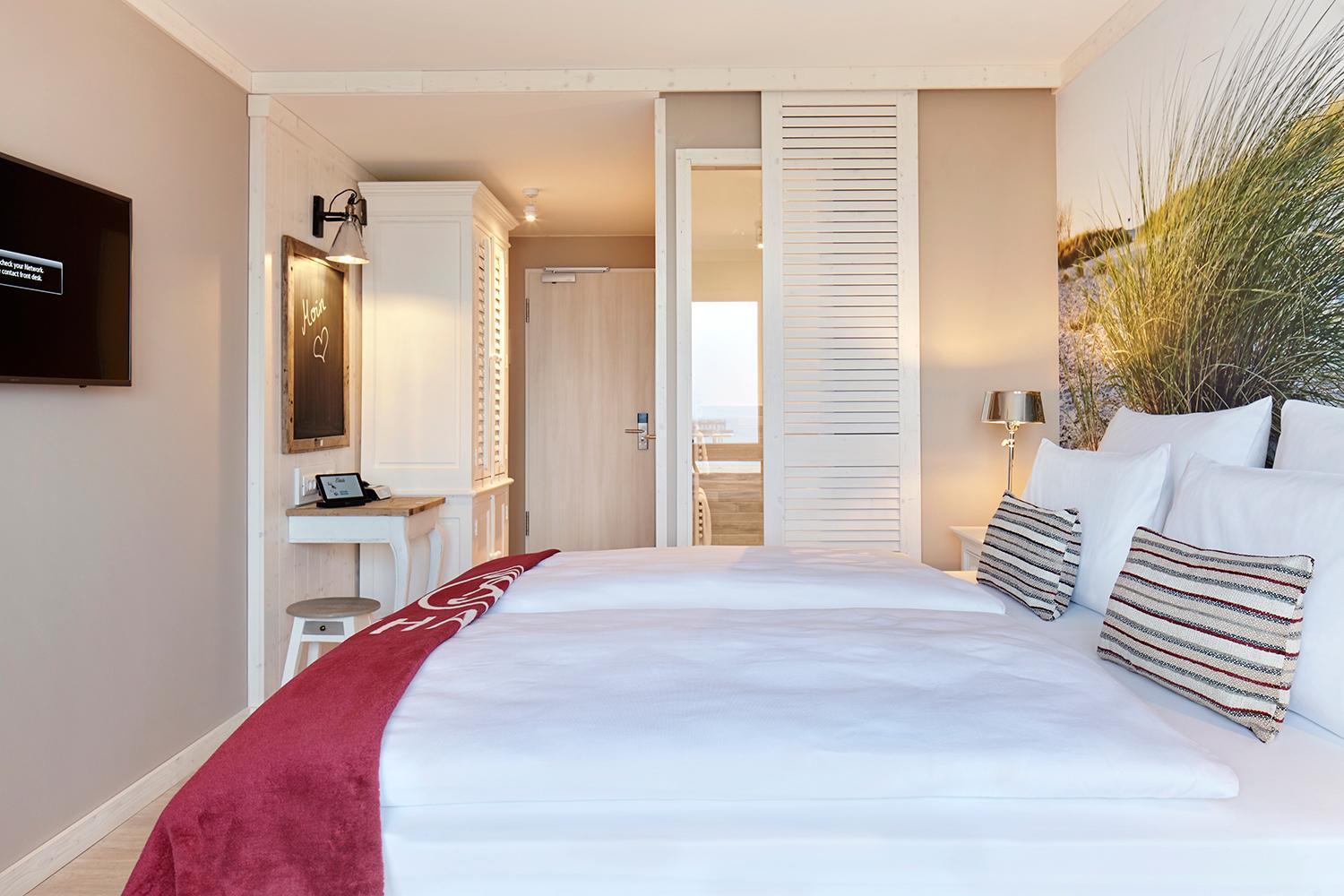 Doppelzimmer mit Binnenseeblick und Balkon