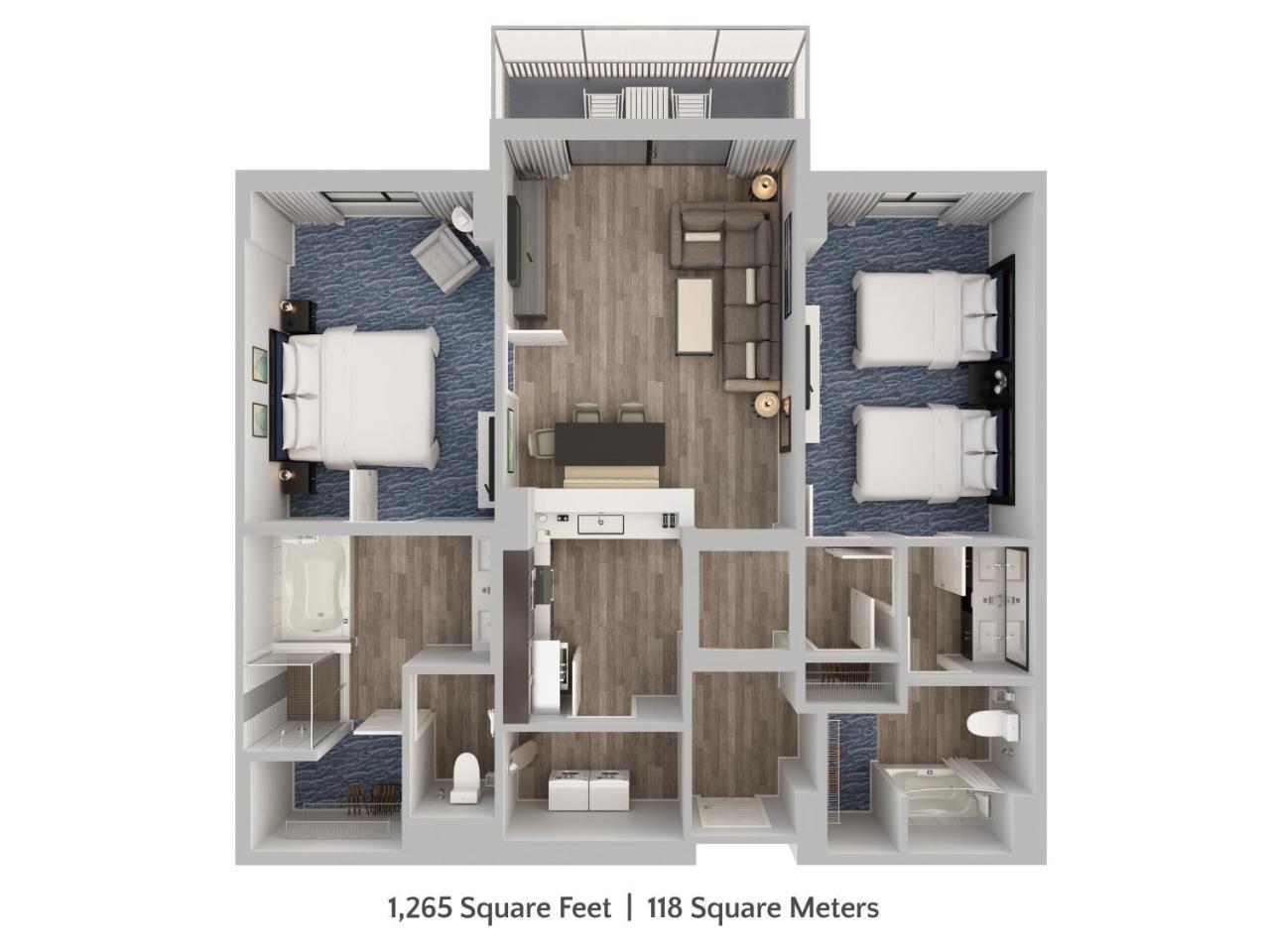 Two Bedroom Family Condo Superior View Water Park Access