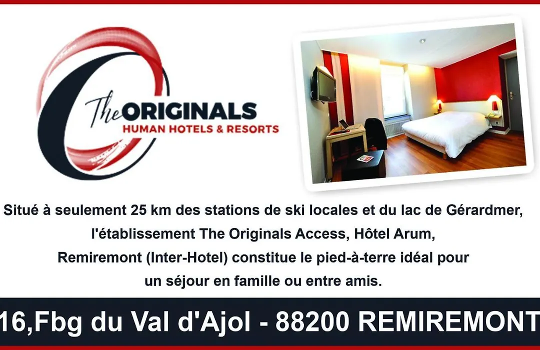 The Originals Access, Hôtel Arum, Remiremont (Inter-Hotel)-1