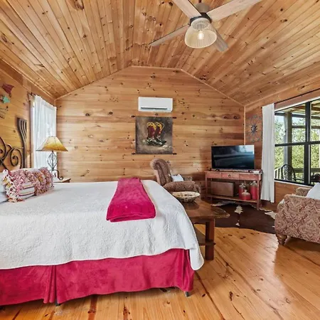 Joy | Creekside Cabin + Private Hot Tub-2