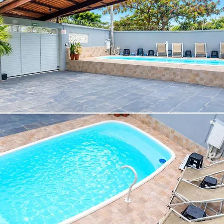 Pousada do sossego mar e verde em Itanhaem com piscina-2