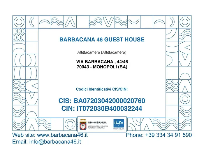 Barbacana46 Guest House Monopoli