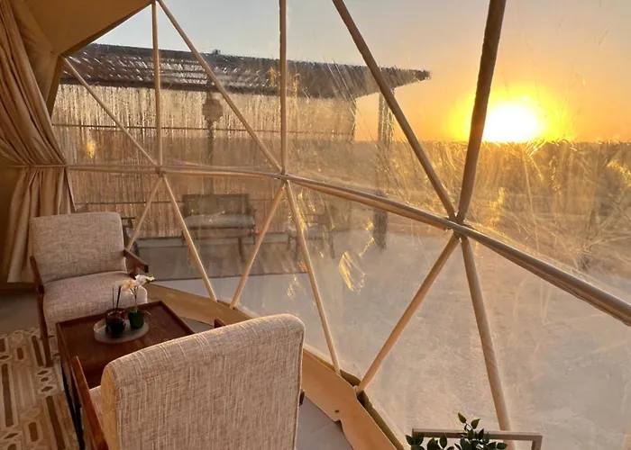 Sunset domes private camp