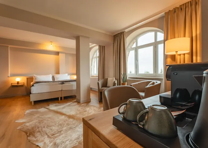 Naturhotel Sachsenbaude Oberwiesenthal - Indoor-Pool&Outdoor-Whirlpool