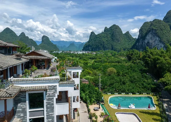 Yangshuo Mountain River Ballad Hotel - Free Yangshuo Train Station Pick Up And Drop Off