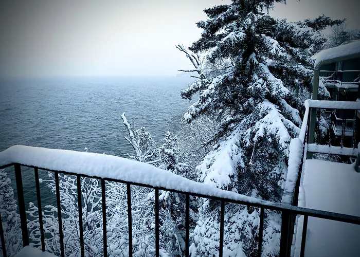 Cliff Dweller On Lake Superior