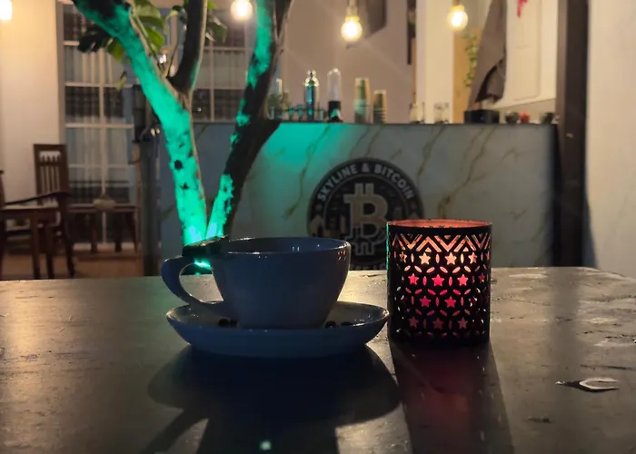 Skyline & Bitcoin Coffee Lodge