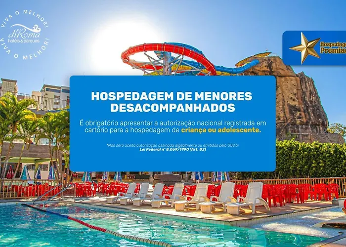 diRoma Piazza direto com o Grupo diRoma com acesso ao Acqua Park e Café da manhã