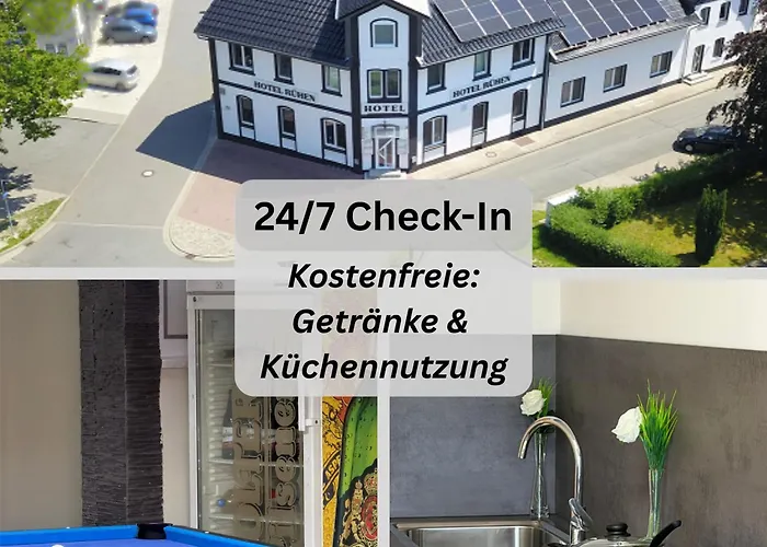 Hotel Rühen, 24 Stunden Check in, kostenfreie Parkplätze