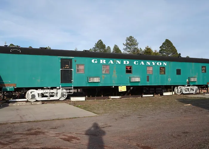 Historic Rail Car On Route 66