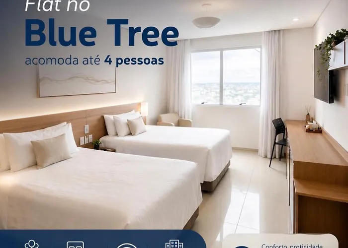 Blue Tree Flat 806 No Adrianopolis - Acomoda 5 Pessoas