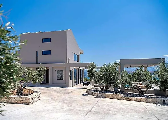 Modern Villa With Sea And Mountain Views