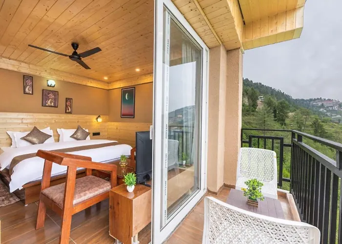 The Charvi Resort I Wooden Rooms With Pvt Balconies L Vacations I Conference I Mice I Family Events I Open Air Terrace I Sky Bonfire I Kufri Shimla By Exotic Stays