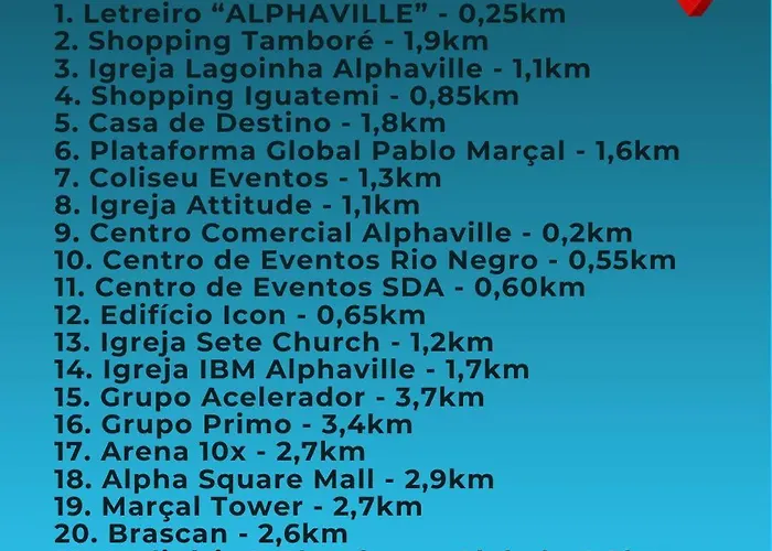 Flat No Stadium Alphaville - Ate 4 Hospedes, Recepcao 24H, Piscina Aquecida E Estacionamento